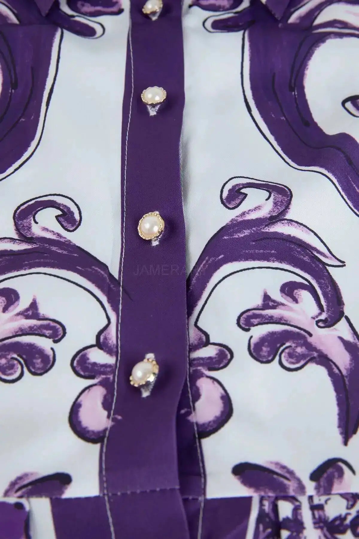 Fashion Summer Floral Long Dress Women Purple Porcelain Print Midi Dresses Shirt Single Breasted Office Lady Work Holiday Runway