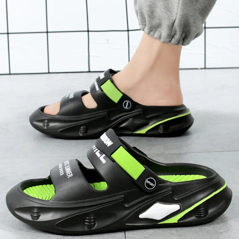 Men's Sandals Platform Slippers Men Outdoor Casual Shoes Comfortable EVA Soft Garden Shoes Women Fashion Beach Sandals Sandały