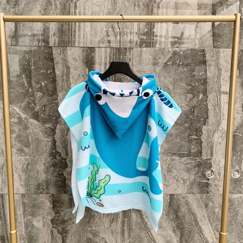 Unicorn Bathrobes for Children Baby Kids Cartoon Beach Towels Kids Bath Stuff Poncho Toddler Newborn Wrap Blanket Baby Bath Robe