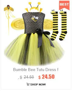 Rainbow Tutu Dress for Girls Princess Costume Kids Birthday Party Outfit Halloween Christmas Fancy Dress Outfit for 1-12 Years