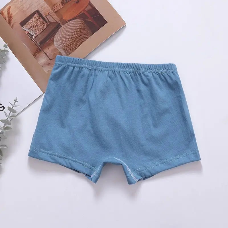 6pc Boys Boxer Solid Underwear Baby Panties Briefs Kids Panties for Children 2-10Years