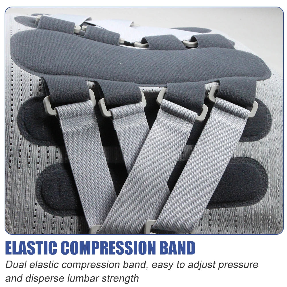 Adjustable Waist Support with Ergonomic Lumbar Pad for Spinal Alignment Sciatica Scoliosis and Herniated Discs - for Men & Women