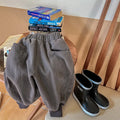 2026 Autumn New Girls Cotton Harem Pants Solid Children Loose Trousers Fashion Boys Casual Pants Loose Kids Clothes