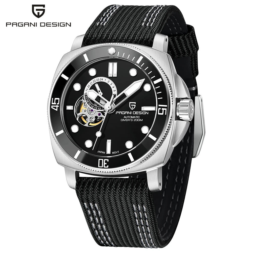 PAGANI DESIGN Men's Watches 2026 New Mechanical Automatic Watch For Men 200M Diving Top Brand Luxury Wristwatch Stainless Steel
