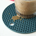 Round Resistant Rubber Mat Drink Cup Coasters Insulation Non Slip Pot Holder Thicken Table Placemat Kitchen Accessories
