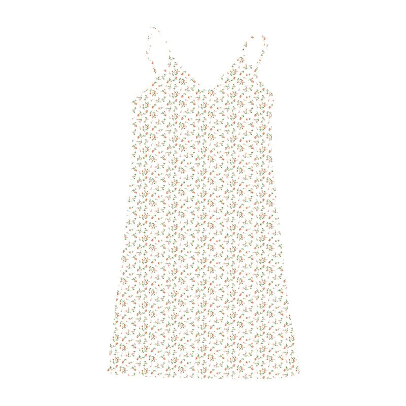 Y2K Vintage Floral Cross Cami Dress Women Slim Sleeveless V-Neck Summer Sexy Cute Backless Patry Black Mini Korean Dresses Woman