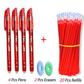 26 Pcs/Set Kawaii Erasable Pens 0.5mm Gel Pen Waterproof Gel Ink Stationery School Writing supplies for Notebook Office Student