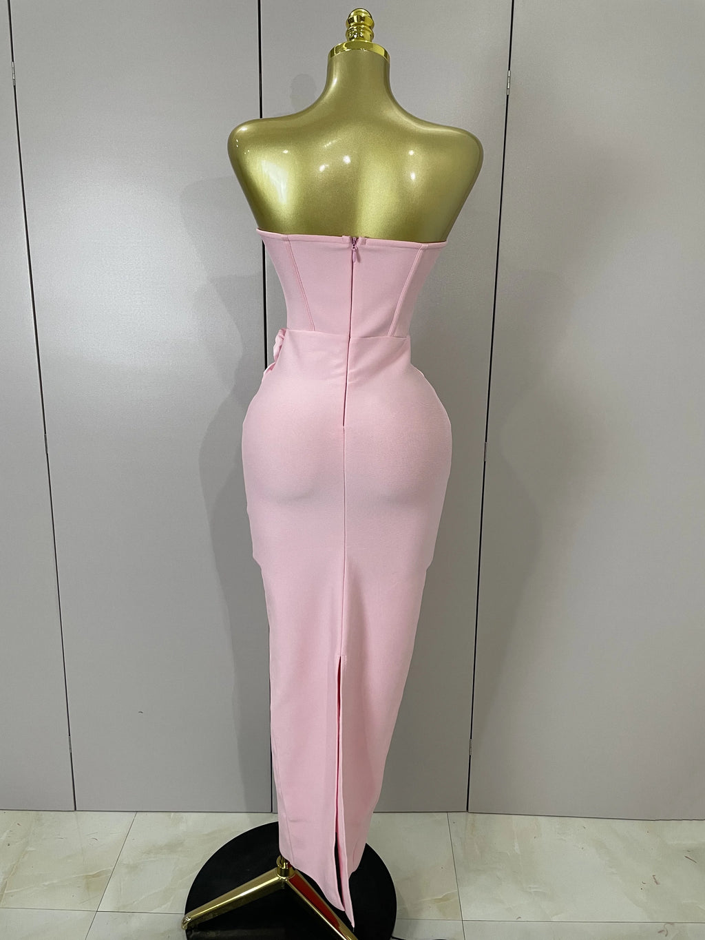 Sexy Fashion White Elegant Strapless Flower Bodycon Long Dress Women Casual Streetwear Club Birthday Party Slim Elegangt Dresses