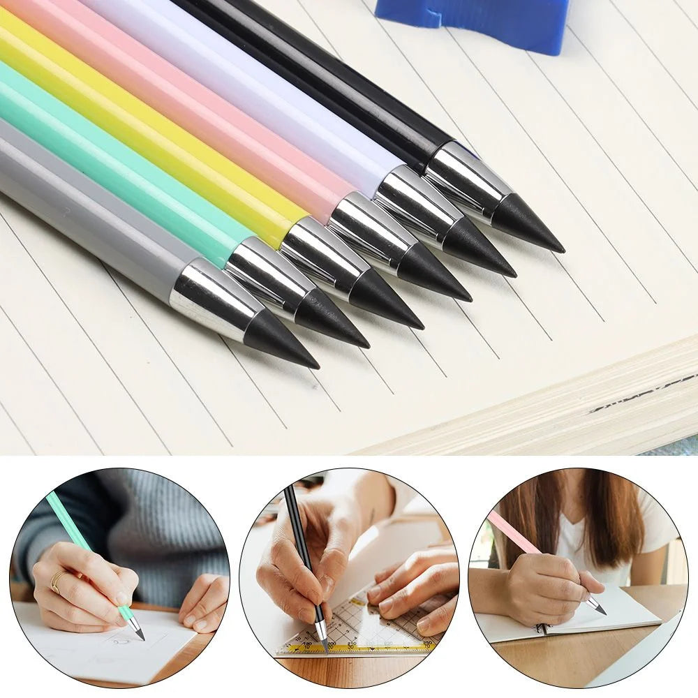 New Infinity Pencil Inkless Forever Pencil Reusable Everlasting Pencil for Writing Drawing Stationery Office Student School Gift