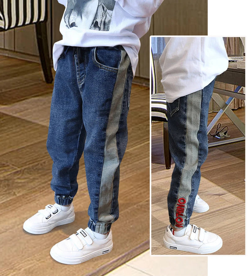 IENENS Kids Boys Denim Clothes Pants Children Wears Clothing Long Bottoms Baby Boy Skinny Jeans Trousers 4 5 6 7 8 9 10 11 Years