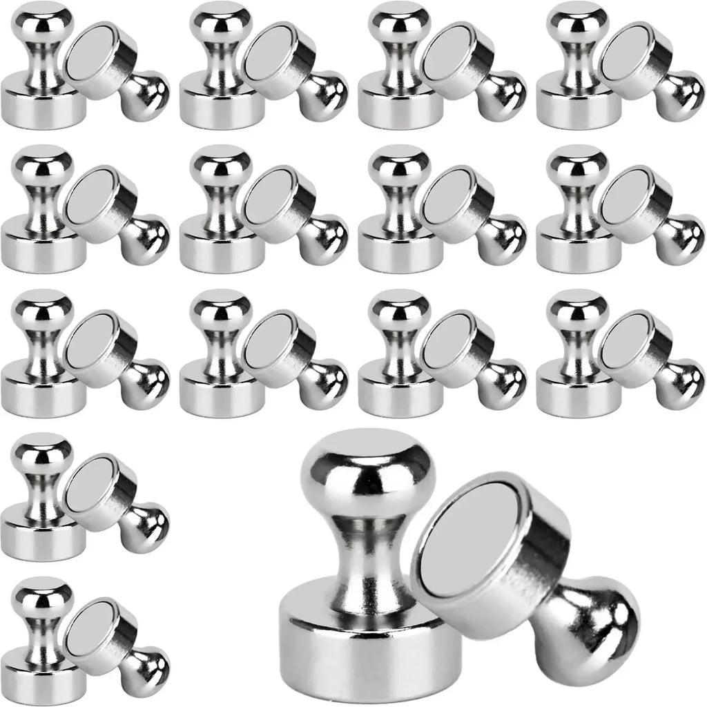 1-12Pcs Metal Strong Magnetic Pins Thumbtacks for Whiteboard Fridge Cone Magnets Pushpins Portable Home Office Storage Tools