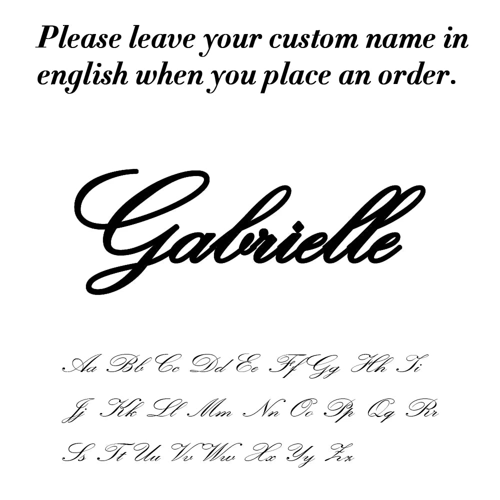 Custom Necklace Name Logo Personalized Pendant Nameplate Gift For Women Men Mother Couple Family Stainless Steel Chain Jewelry