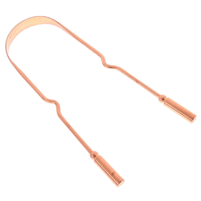 1Pc Pure Copper Tongue Scraper Oral Cleaner Brush Fresh Cleaning Hygiene For Men And Women High Quality Tounge Scraper 3 Styles