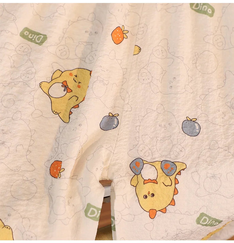 Kid Cute Cartoon New Sleepwear 2pcs Toddler Children Homewear Pajamas Thin Spring Summer Boys Girl Air Conditioning Clothing