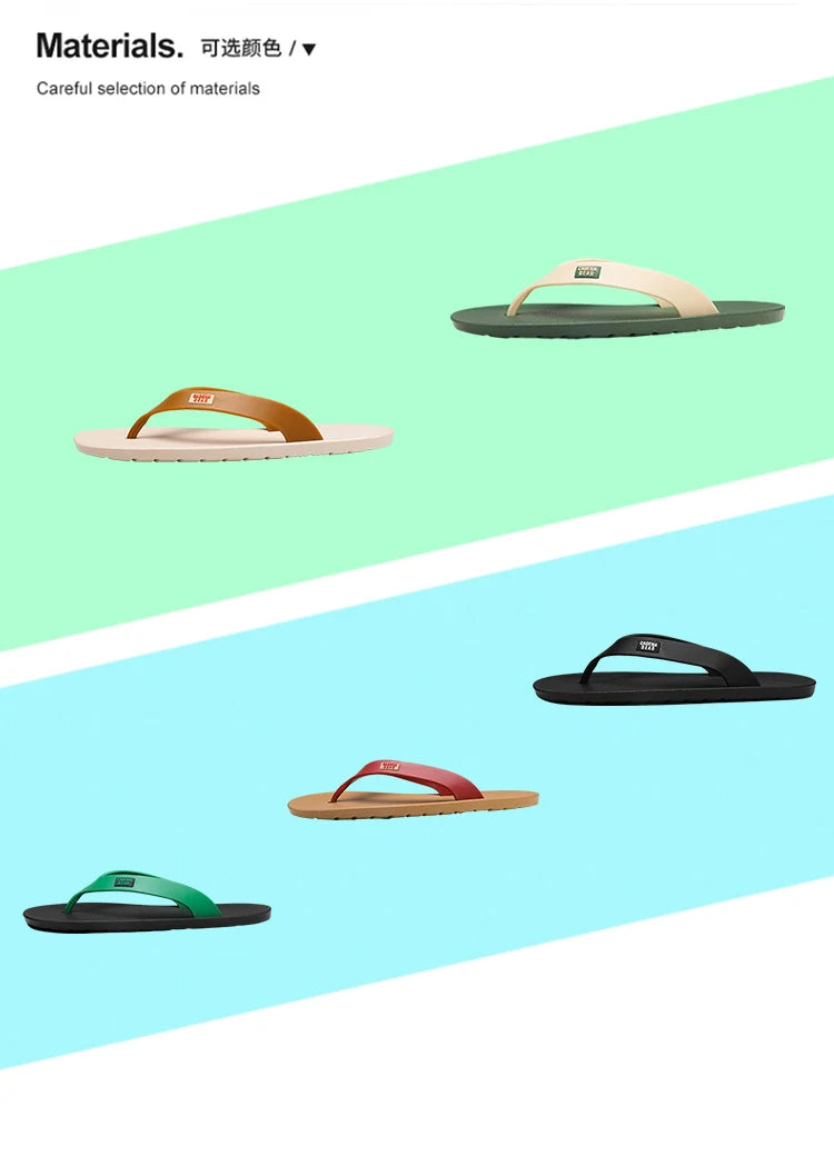 Mens Hot Sale Mixed Colors Flip Flop Summer Men's Waterproof Shoes New Male Anti-Slip Slippers Outdoor Men Light Beach Sandals