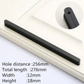 VARMSTUGA American Simple Black Aluminum Alloy Kitchen Cabinet Door Knobs and Handles Drawer Pulls Furniture Handle Hardware