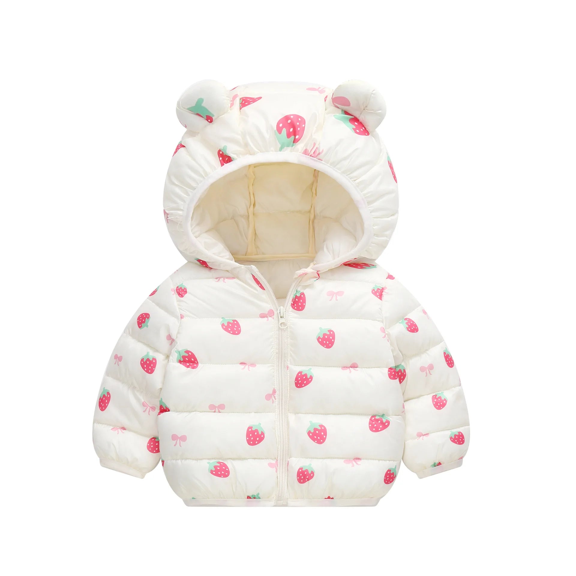 New Autumn Winter Coats Children Cartoon Cotton Down Jacket Kids Cute Casual Fashion Outerwear Boys Girls Print Clothing