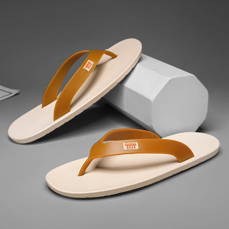 Mens Hot Sale Mixed Colors Flip Flop Summer Men's Waterproof Shoes New Male Anti-Slip Slippers Outdoor Men Light Beach Sandals