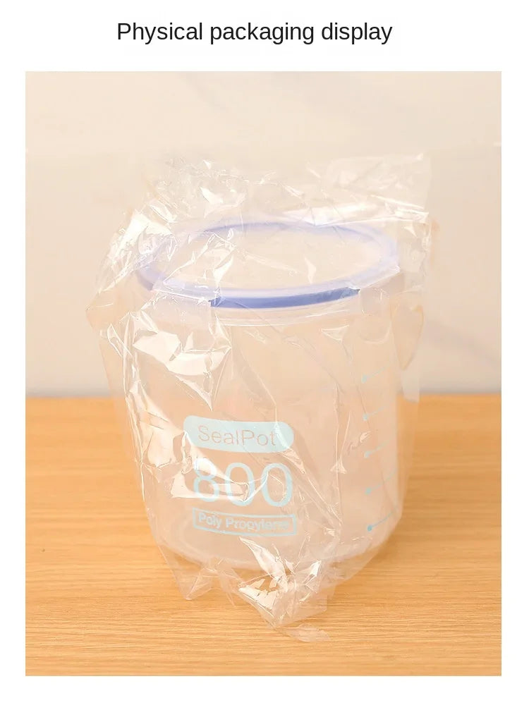 Sealed Jars With Scale Grain Storage Tank Kitchen Food Fresh-keeping Boxes Refrigerator Organize Container Seasoning Spices Can