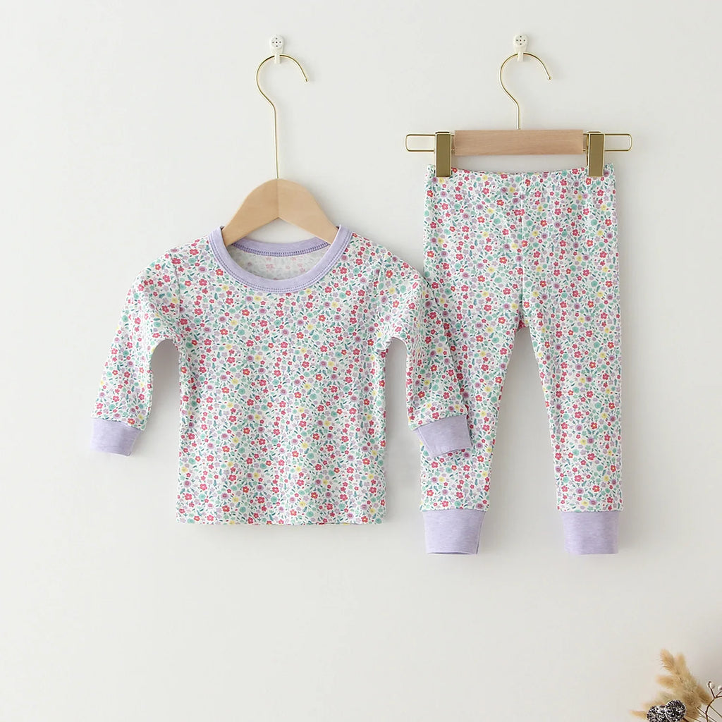 Children Pajamas Set Baby Suit Kids Clothes Toddler Boys Girls Clothing Soft Cotton Kids Tops Shirts Pants Home Kids Pajama