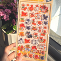 Kawaii Japanese Animal Sushi 3D Relief Drop Sticker for Scrapbooking Cute DIY Phone Case Decor Sticker School Stationery Supply