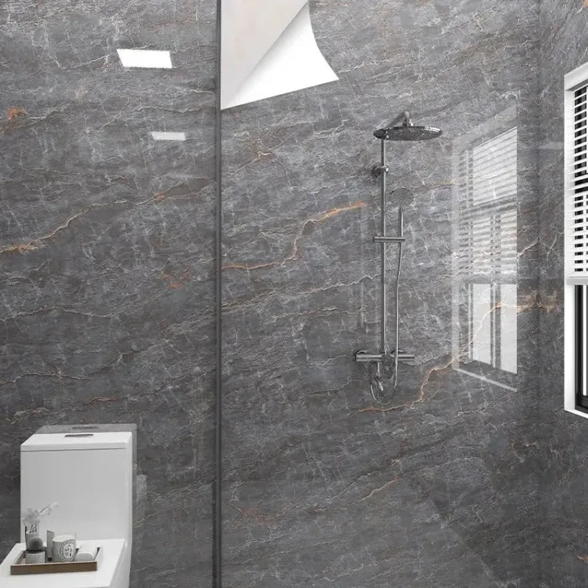 Wallpaper Roll with 10 Meters Waterproof Mould Proof Stickers Bathrooms Kitchen Renovation Marble Self-adhesive Home Decor
