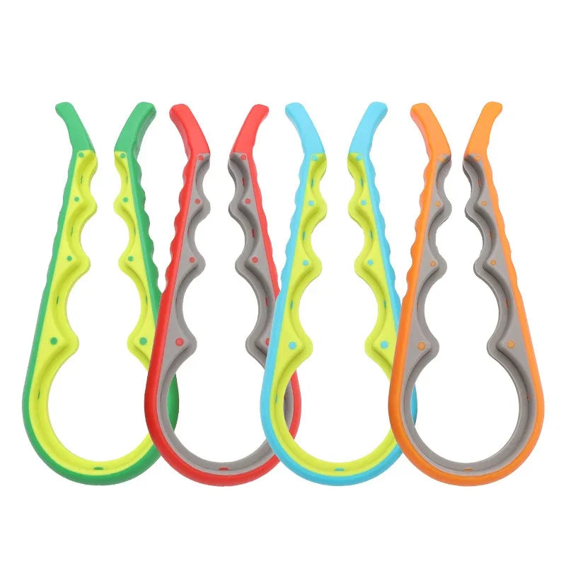 Lid Jar Opener 4 In 1 Handy Screw Cap Jar Openers Multi Purpose Can Opener Bottle Lid Grip Wrench Bottle Kitchen Gadgets