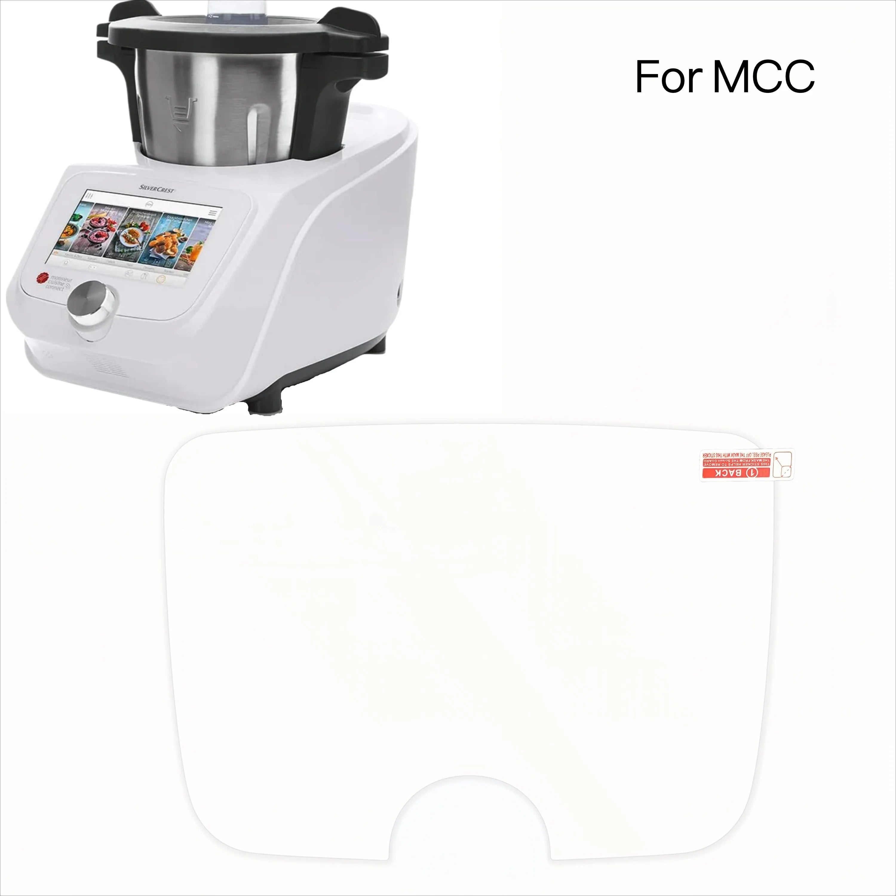 1PC Fits Monsieur Cuisine Smart/Connect/Trend Screen Protector - High-Alumina Tempered Glass Blender Accessories Kitchen Film