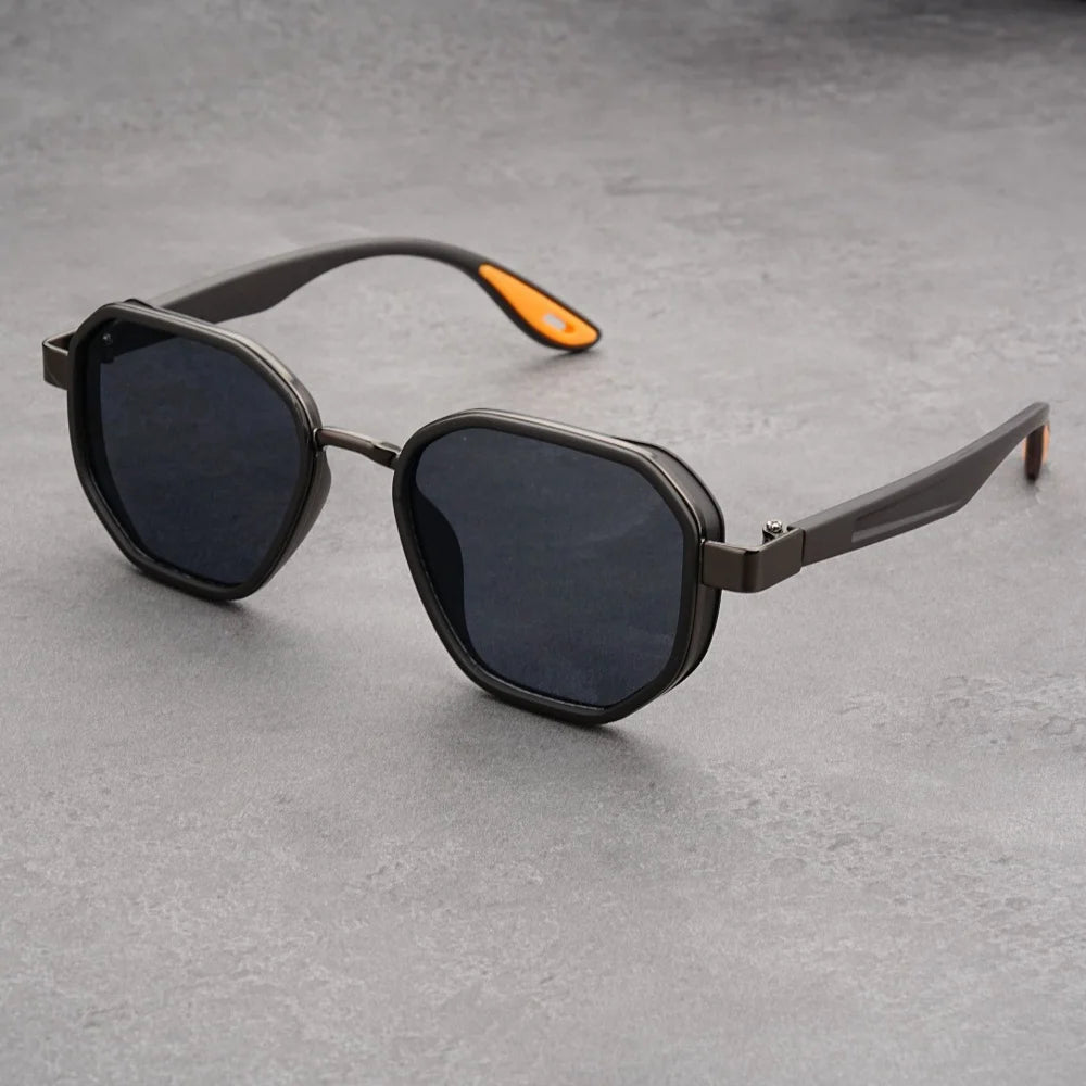 Designer  Vintage outdoor sunglasses Men Round Fashion Plastic Titanium High Quality Sun Glasses Man UV Protection glasses woman