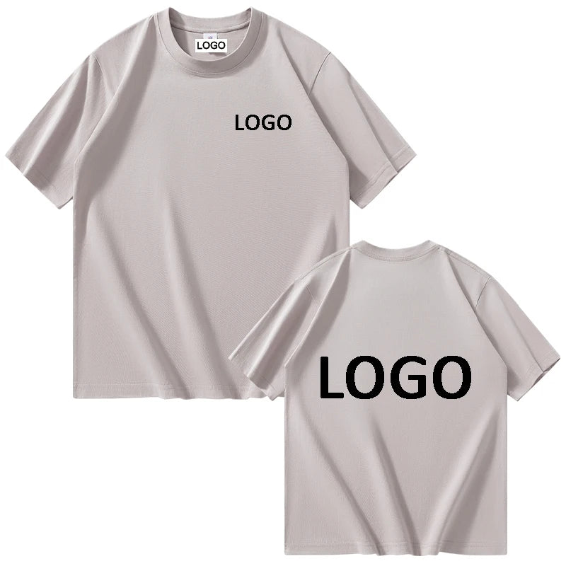 Customized Printed Men Women Cotton T-shirts Loose Casual Clothing Fashion Customized Size Tag Short Sleeve Tshirt Camiseta