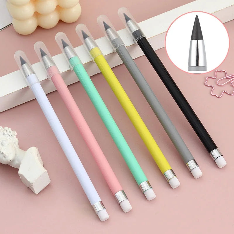 New Infinity Pencil Inkless Forever Pencil Reusable Everlasting Pencil for Writing Drawing Stationery Office Student School Gift