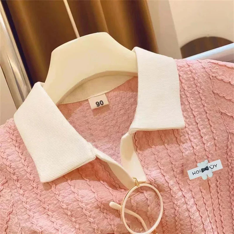 Girls Clothes Set Summer Kids Cute Sweet Short Sleeve Top+Shorts 2Pcs Outfits Children Casual Comforts Sportswear Suits 2-10Y