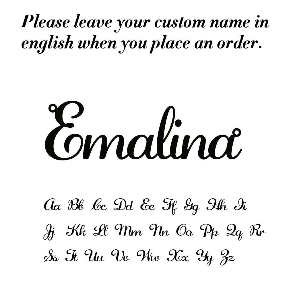 Custom Necklace Name Logo Personalized Pendant Nameplate Gift For Women Men Mother Couple Family Stainless Steel Chain Jewelry