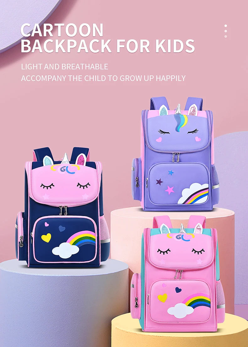New elementary school students schoolbag shoulders backpack 6-12 years old one, two, three, four, five, six grades waterproof le