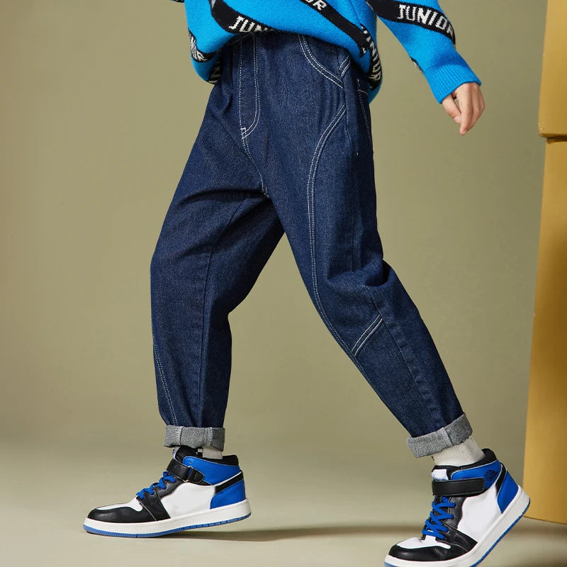 IENENS Kids Boys Denim Clothes Pants Children Wears Clothing Long Bottoms Baby Boy Skinny Jeans Trousers 4 5 6 7 8 9 10 11 Years