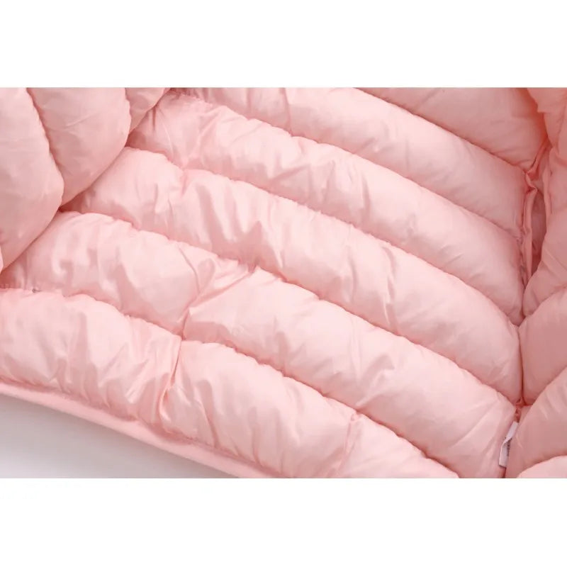 New Autumn Winter Coats Children Cartoon Cotton Down Jacket Kids Cute Casual Fashion Outerwear Boys Girls Print Clothing