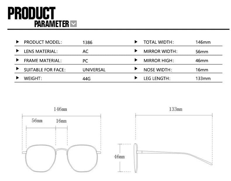 New Vintage exaggeration Square Sunglasses Women Men Rectangle Sun Glasses Female Eyewear Sunglasses Male Female Eyeglasses