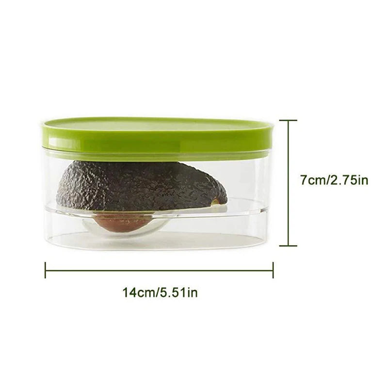 Avocado Food Storage Box Space Saver Plastic Fruit Container for Home Tool Kitchen Crisper Vegetable Organizer Bag