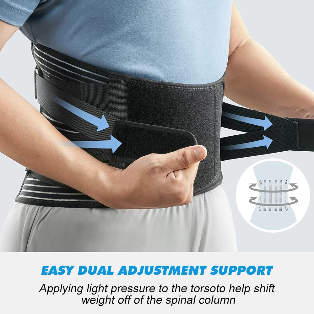 1PCS Back Brace for Lower Back Pain for Women Men with Lumbar Pad - Back Support Belt with 7 Stays for Heavy Lifting,Sciatica