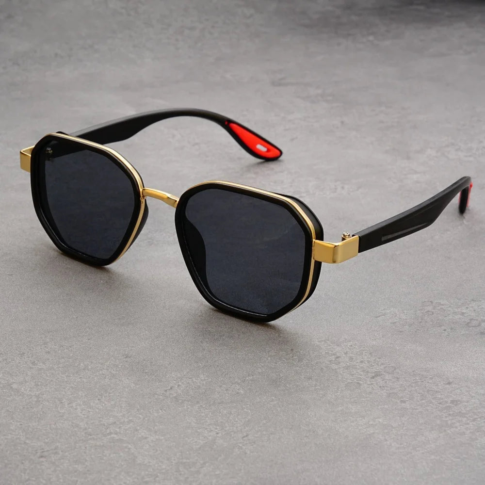 Designer  Vintage outdoor sunglasses Men Round Fashion Plastic Titanium High Quality Sun Glasses Man UV Protection glasses woman