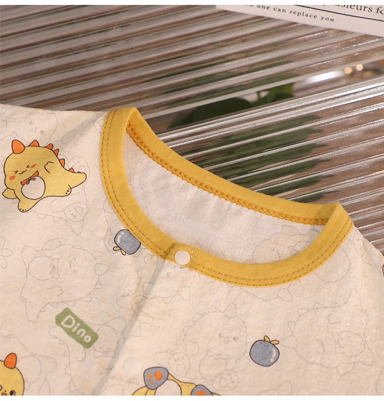 Kid Cute Cartoon New Sleepwear 2pcs Toddler Children Homewear Pajamas Thin Spring Summer Boys Girl Air Conditioning Clothing
