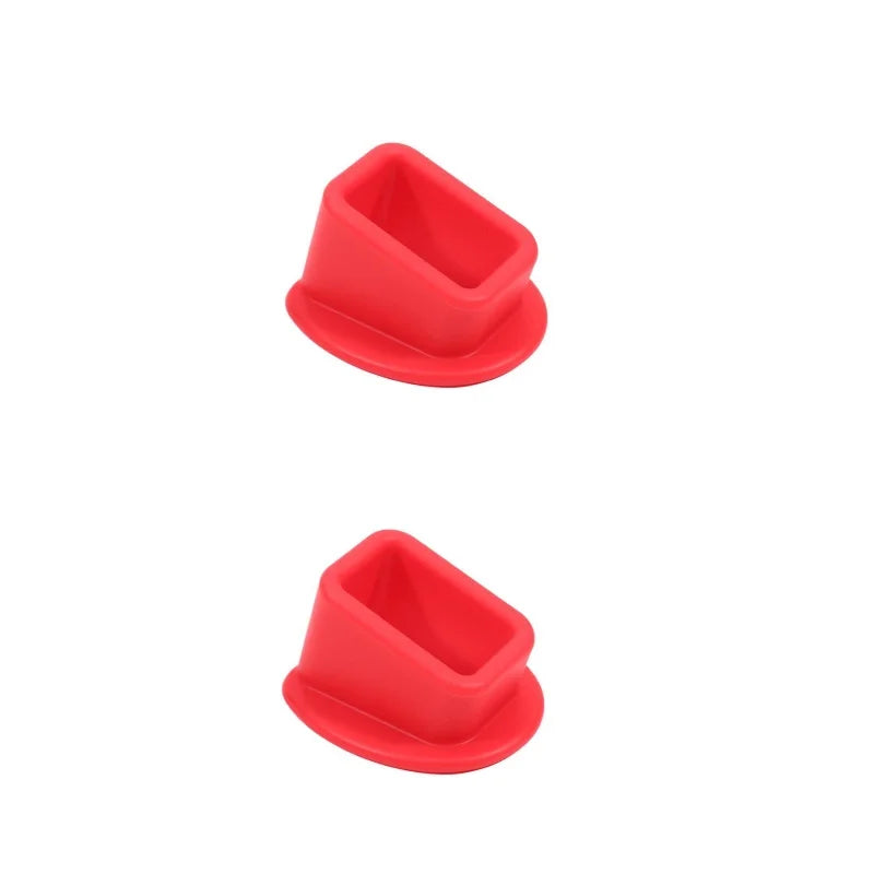 1/2pcs Car Belt Buckle Holder Made Of Eco-Friendly Silicone & Children Can Safe Touch Seat belt slot fastener