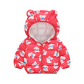 New Autumn Winter Coats Children Cartoon Cotton Down Jacket Kids Cute Casual Fashion Outerwear Boys Girls Print Clothing