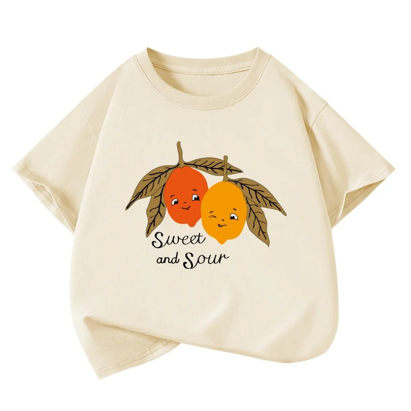 Girls Summer T Shirts 2025 Cotton Graphic Tees for Baby Short-sleeve Kids Tops Toddler Children Shirts Boys T-Shirt