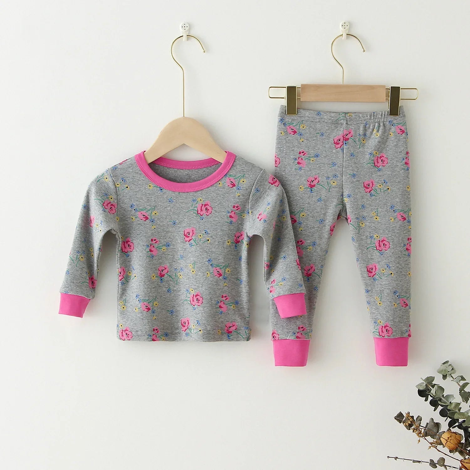 Children Pajamas Set Baby Suit Kids Clothes Toddler Boys Girls Clothing Soft Cotton Kids Tops Shirts Pants Home Kids Pajama