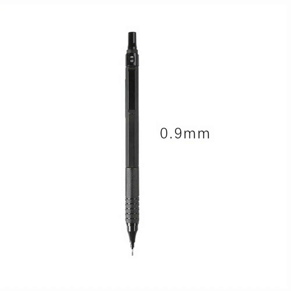 0.3/0.5/0.7/0.9/2.0mm Mechanical Pencil Low Center of Gravity Metal Drawing Special Pencil Office Write Art Supplies for School