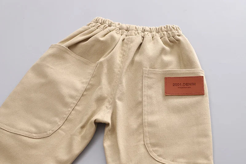 New Spring Autumn Baby Girls Clothes Children Boys Fashion Solid Pants Toddler Casual Costume Infant Trousers Kids Sportswear
