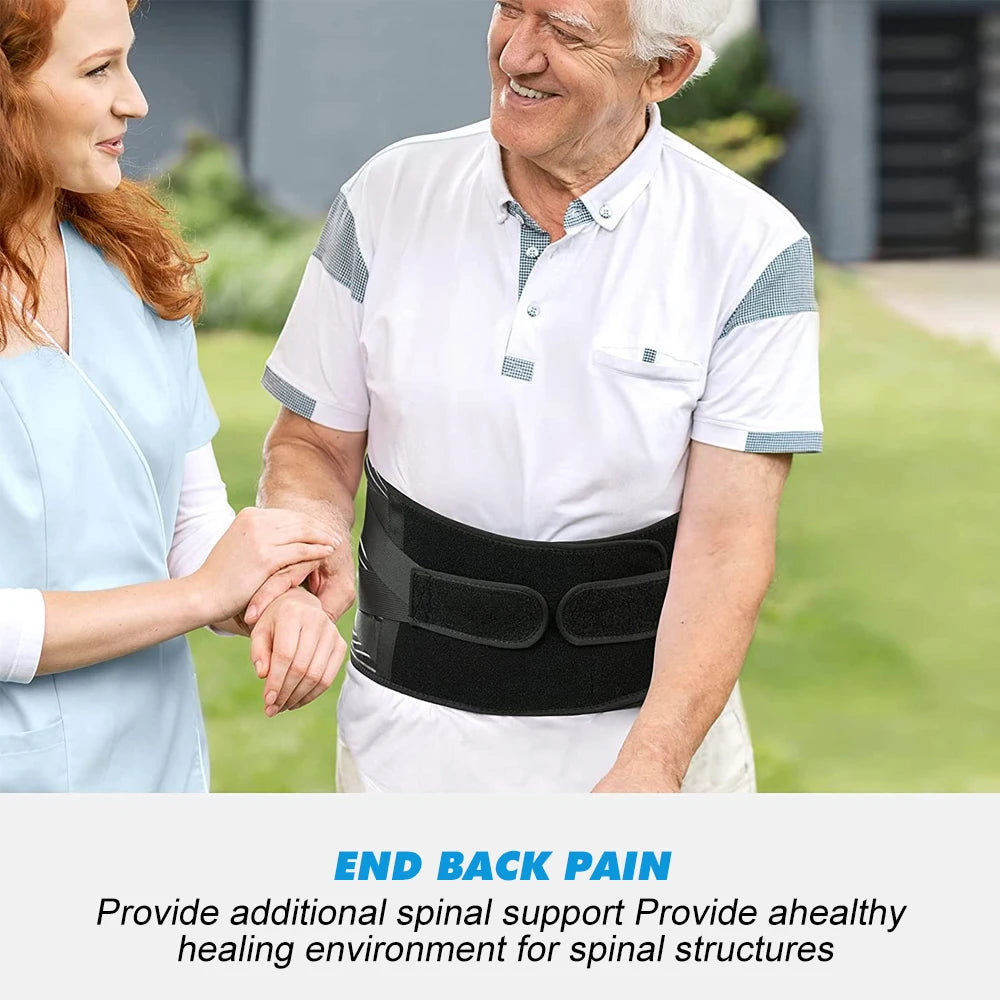 1PCS Back Brace for Lower Back Pain for Women Men with Lumbar Pad - Back Support Belt with 7 Stays for Heavy Lifting,Sciatica