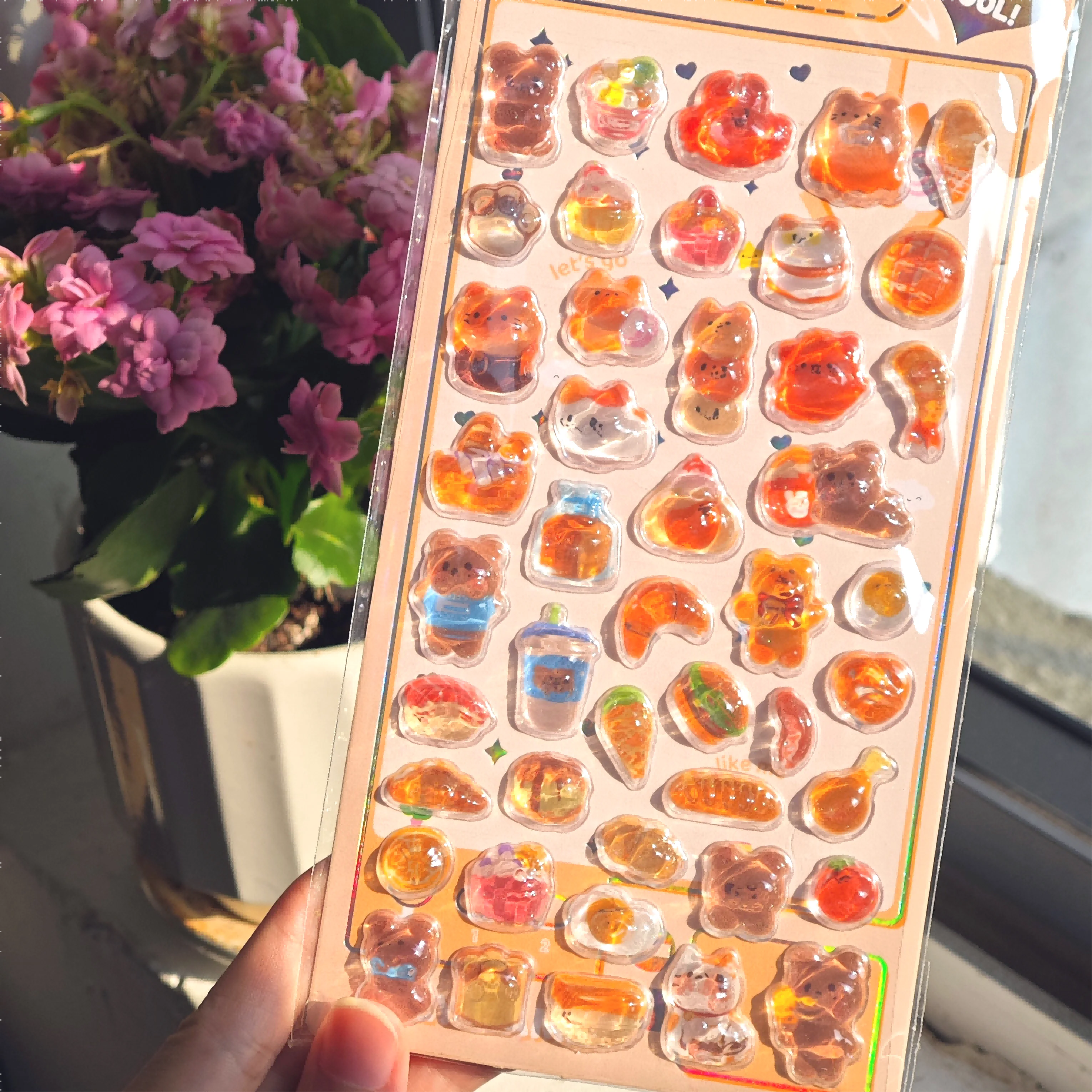 Kawaii Japanese Animal Sushi 3D Relief Drop Sticker for Scrapbooking Cute DIY Phone Case Decor Sticker School Stationery Supply