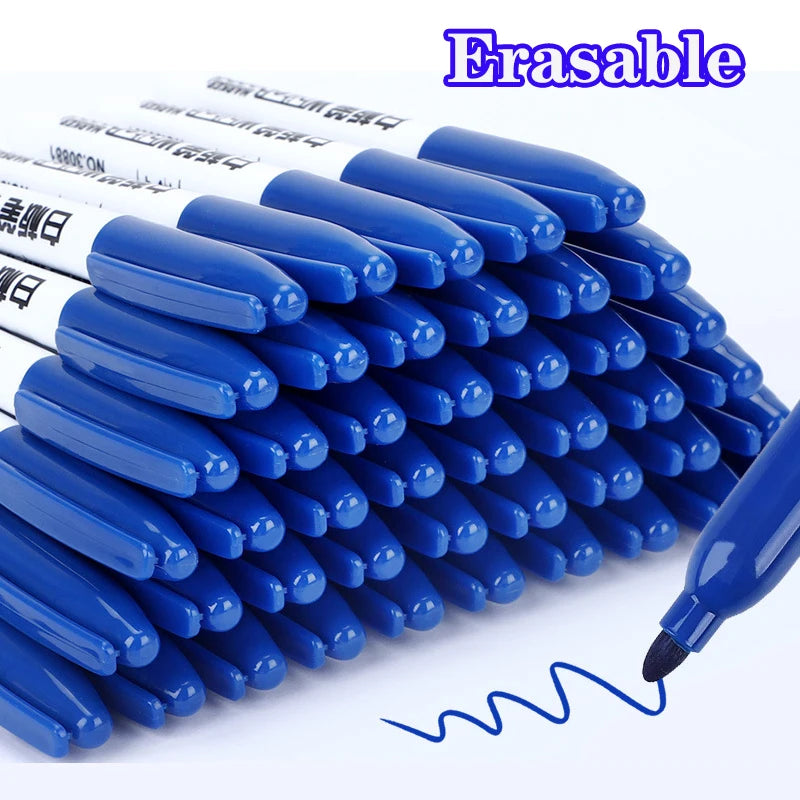 Whiteboard Marker Pen Easy To Wipe Quick Drying Water-based Marker Repetitive Erasable Black Red Blue for teacher school office